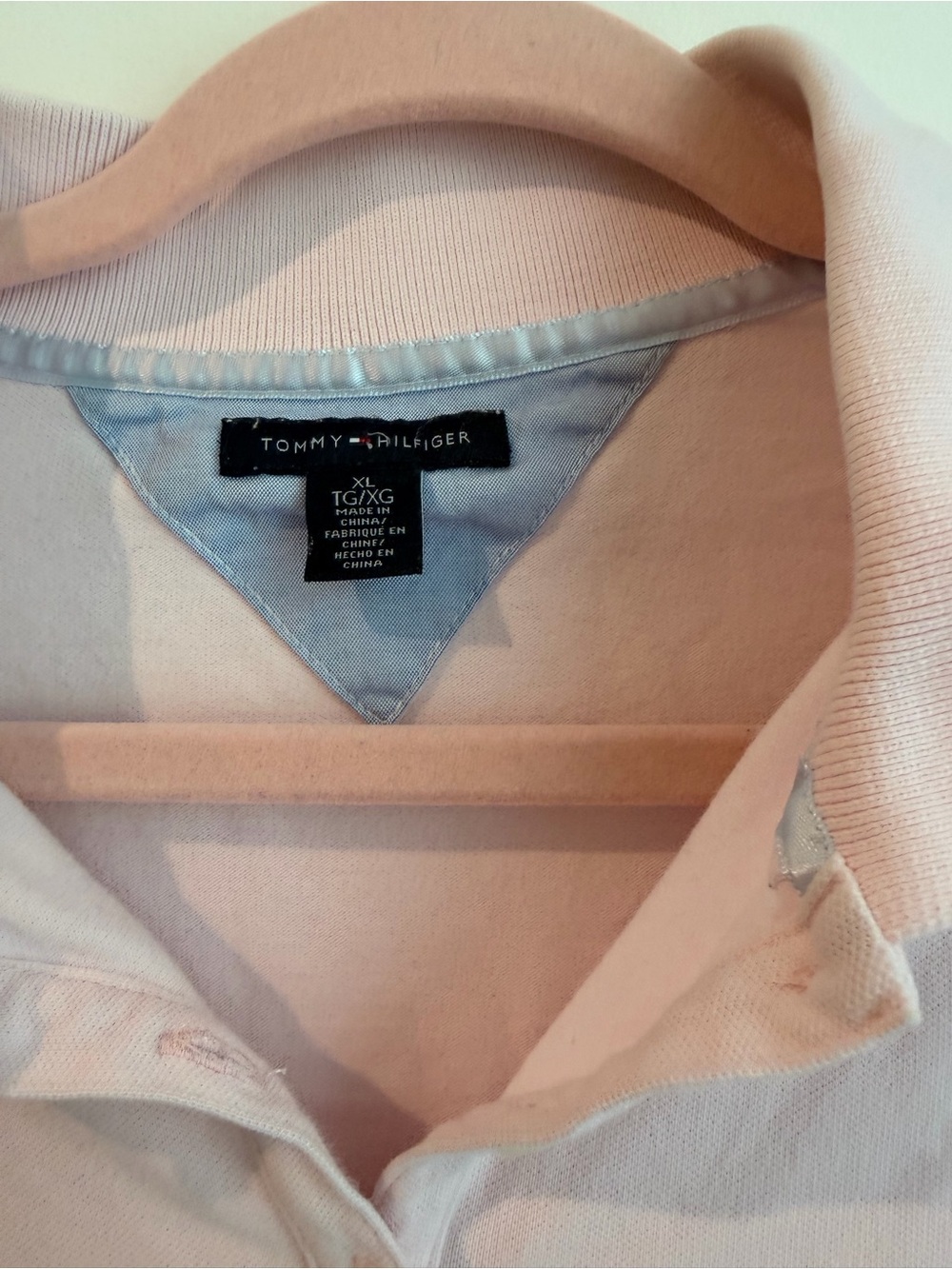 Tommy Hilfiger Light Pink Long-Sleeve Polo Top - Picture 3 of 3